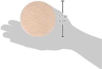 Duck Brand Felt Furniture Sliders for Hard Floors, 3.5 Inch Width, 12 Pack,Brown