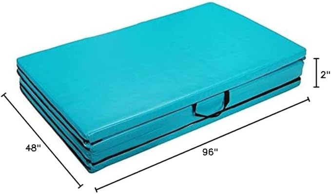 Polar Aurora 4'x8'x2 Thick Folding Gymnastics Exercise Mat Aerobics Stretching Yoga Mats