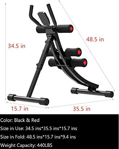 Fitlaya Fitness Core & Abdominal Trainers AB Workout Machine Home Gym Exercise Machine Ab Cruncher Foldable Fitness Equipment