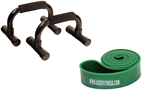 Ader Stretch Band- 1 3/4" (50-120 Lb Tension) with Push-up Bar Set
