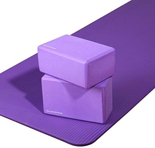 Fitvids Set of 2 High Density Premium - EVA Yoga Blocks, 9"x6"x4" Each