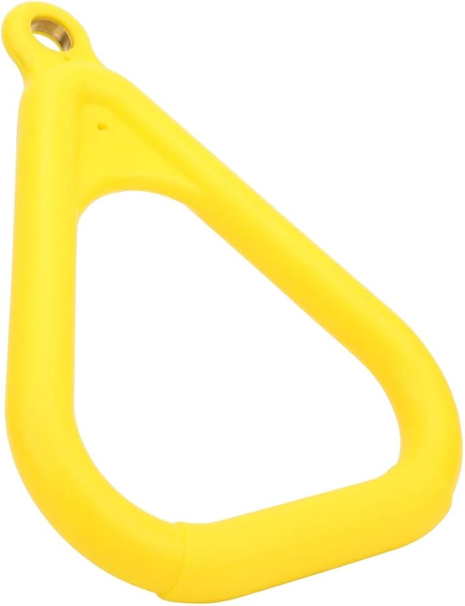 Gymnastics Rings Kids, Pull Up Ring Plastic Yellow Kids Children Flying Gym Rings for Sports Game Outdoor Indoor Fitness Equipment