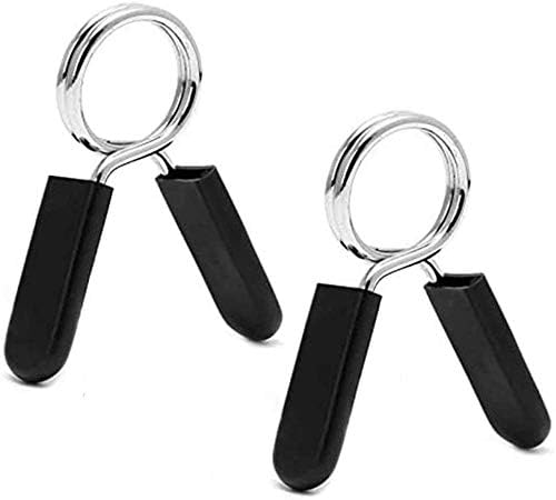 Hididi 1 inch (25 mm) Barbell Spring Clip Collars,Great for 1'' Diameter Bar Clip Clamps for Dumbbell Ordinary Barbell Spring Lock Collars for Weightlifting & Strength Training