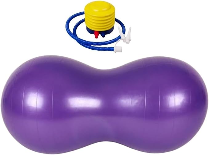Peanut Ball,Exercise Yoga Pregnancy Ball,Peanut Stability for Therapy,Labor Birthing,Core Strength Training with Pump