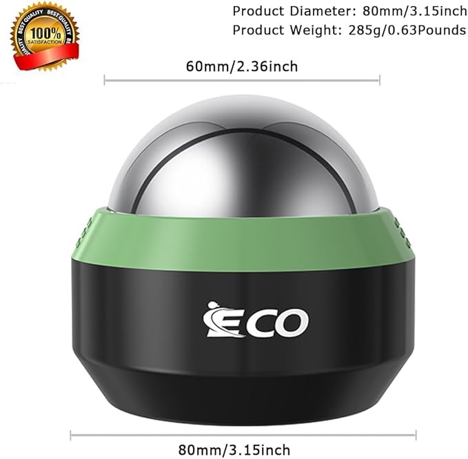 iECO Cold Massage Roller Ball - Ice Roller Ball for Muscles Deep Tissue, Cold & Heat Therapy, Plantar Fasciitis Roller