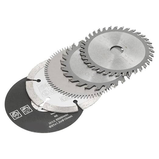 Circular Saw Blades Set,5Pcs 85mm Inner Diameter 15mm Mini Carbide Circular Saw Blade,for Cutting Machines, Electric Hand saws,Sliding Table saws