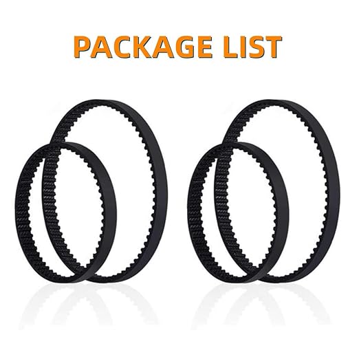 JEDELEOS Replacement Belt Set for Bissell ProHeat 2X Upright and Lift-Off Deep Cleaner, Replace Parts 203-6688 and 203-6804 (2-Set)