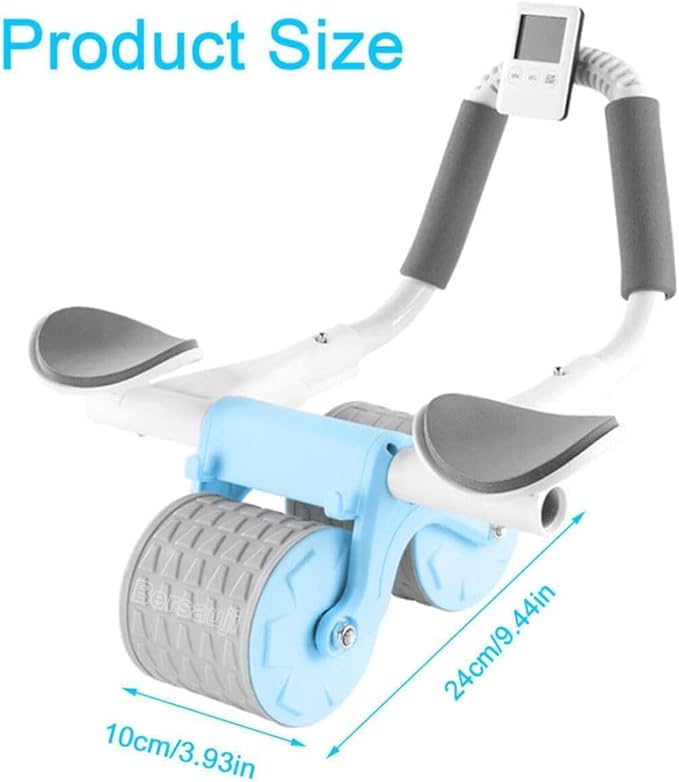 2026 New Ab Roller Wheel with Knee Mat &Timer, Automatic Rebound Abdominal Wheel, Ab Abdominal Exercise Roller with Elbow Support, Abs Workout Equipment Ab Exercise Roller for Women Men