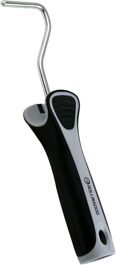 ROLLINGDOG 2 Inch Small Paint Roller Frame - Single Rod Use with 2 inch Mini Paint Roller Covers for Smooth Cutting in and Detail Painting