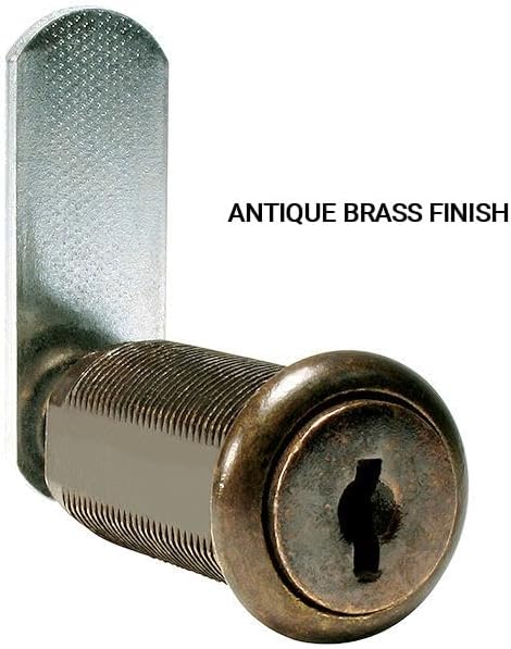 CompX National Disc Tumbler 1-7/16" Cam Lock - Keyed Alike to C346A - Bright Nickel Finish C8075-C346A-14A
