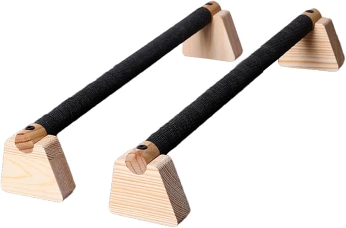 Colaxi 2Pcs Push up Bar Parallettes Bar for Adults Non Slip Base Exercise Home Workout Equipment Wood Push up Stand for Strength Training, Planks Calisthenics, Floor Workouts