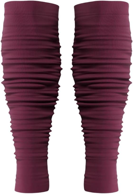 KUTFTBL Pre-Scrunched Football Leg Sleeves with Built-In Hidden Elastic Bands Performance Fabric Above or Below the Knee