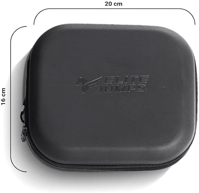 Elite Jumps - Jump Rope Carry Case - Fits All Elite Jumps Ropes & Other Small Items - Metal Clip - Moisture & Scratch-Resistant - Durable & Versatile - 7.87” x 6.3” x 2.75”