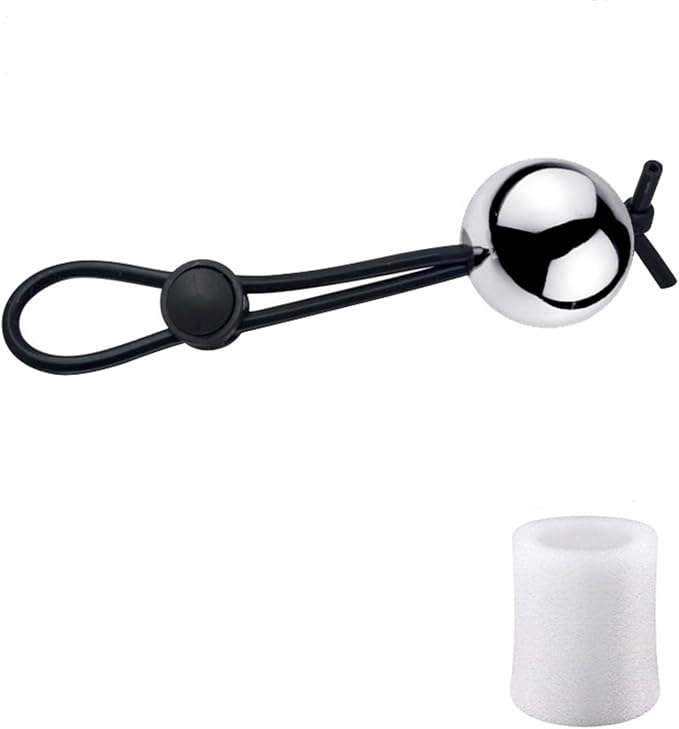 Men's Stretch Weighted Suspension Ball Ring, Progressive Endurance Trainer-USZF57 (25mm Silver Single Ball)