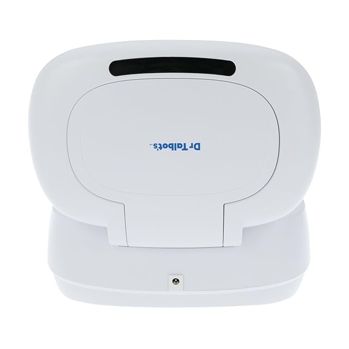 Dr. Talbot's Touch-Free Baby Wipe Warmer - Motion Sensor Lid, Weighted Warming Plate, Built-in Night Light & Clear View Window - New Parent Essential