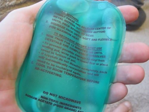 Heat Wave Instant Reusable Heat Packs Small 2-Pack Clear: Instant Reusable Hand Warmers for Camping, Hiking, and Pain Relief (3” x 5”), Click Heat Safe, Non-Toxic and Made in USA