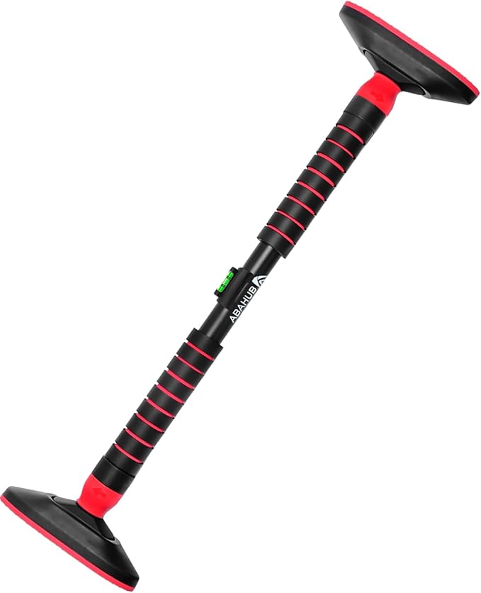 Abahub Doorway Pull-Up Bar with Safety Lock, Home Use Heavy-Duty Door Frame Pull-Up Bar for Upper Body Workout, Adjustable Strength Training Horizontal Bar Supporting Up to 220 LBS