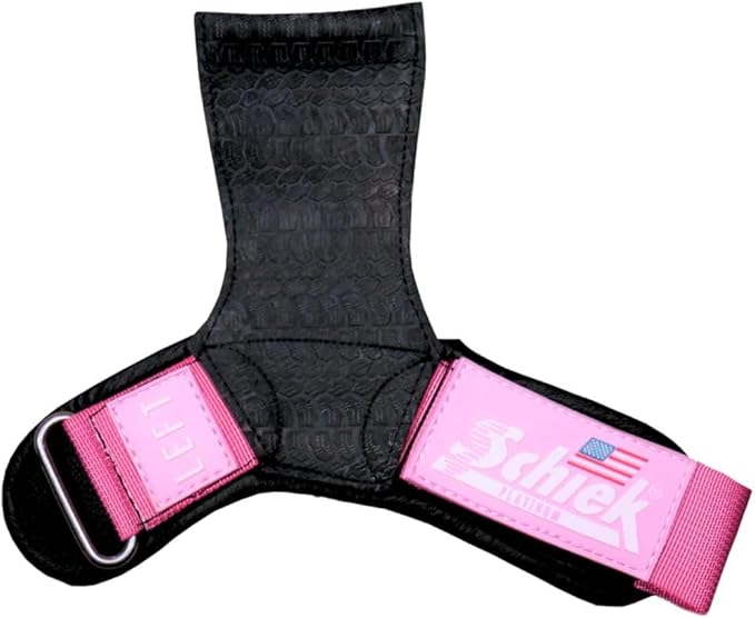 Schiek Sports Model 1907 Platinum Edition Ultimate Grips - 3 in 1 Weight Lifting Straps Wrist Wraps and Grip Pads - Secure Non Slip Control and Comfort for Strength Training