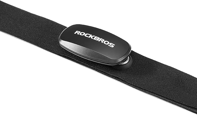 ROCKBROS HRM812 Heart Rate Monitor Chest Strap - ANT + Bluetooth IP67 Waterproof, 800H Battery Life, Wide Compatibility