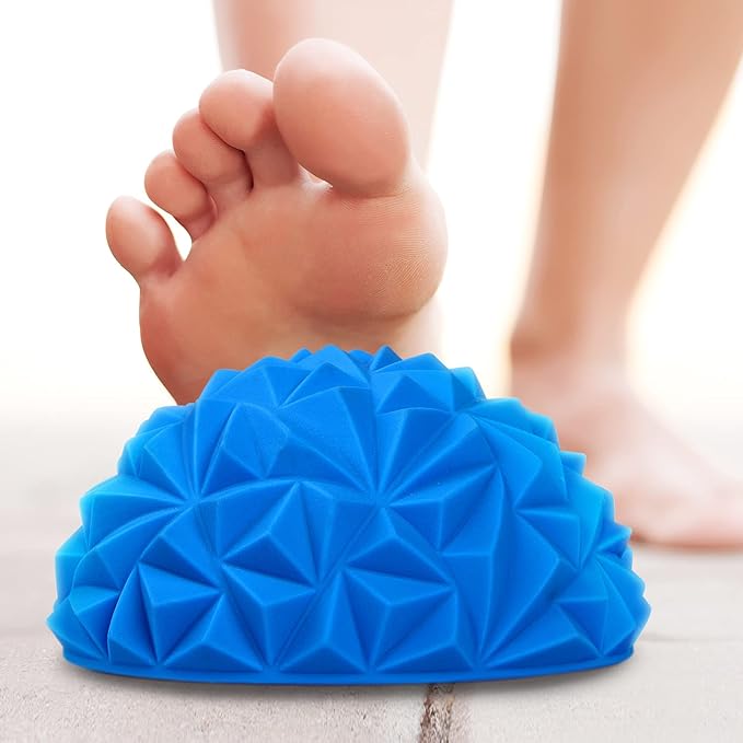 Yes4All Hedgehog Balance Pods for Exercise, Core Body Balancing, Balance Pods for Youth & Adults with Hand Pump - Set of 5