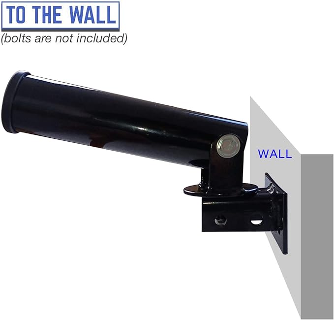 MARSAFIT Wall Mount Post Landmine Attachment for Barbell Bar with 360 Degree Rotation, T-bar Row Attachment Landmine Base, Fitness Exercise Equipment Fits 2 Inch Olympic Bars