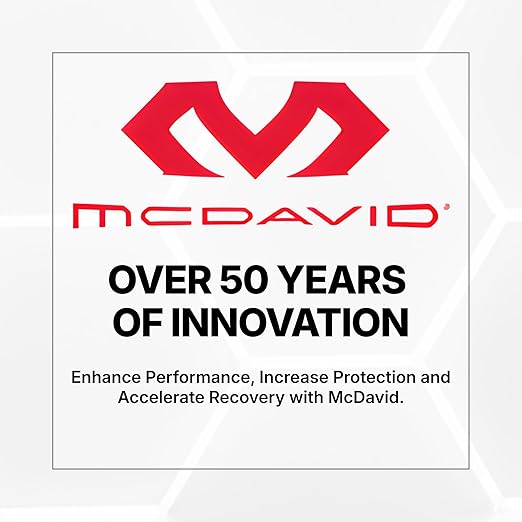 McDavid 4-Way Elastic Knee Sleeve, Compression Knee Support for Pain Relief, Soreness, All-Day Daily Activity Blue/Black XL