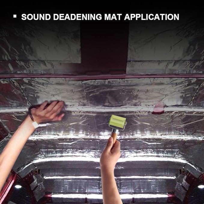 Bearings Equipped Automotive Car Audio Sound Deadening Application Wheel Roller, Heat Abatement Mat Wallpaper Application PU Smoothing Tool Seam Roller