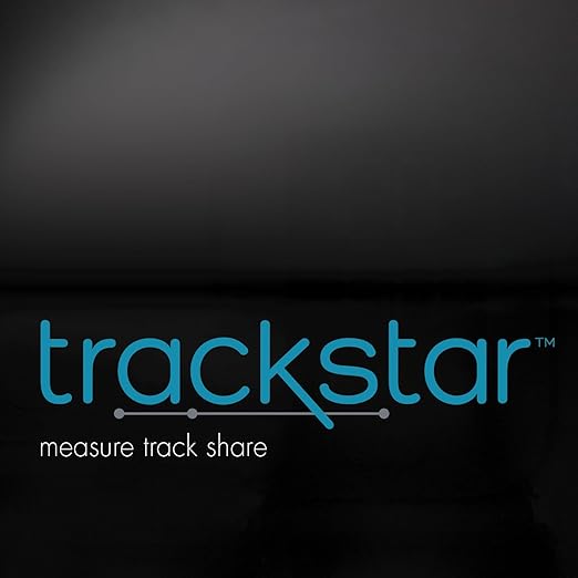 Trackstar Wide-Platform Black Digital Weight Scale | 550 lb Weight Capacity | Trackstar Monitoring App | Bluetooth iOS & Android Compatible | Measure, Track, and Share Results