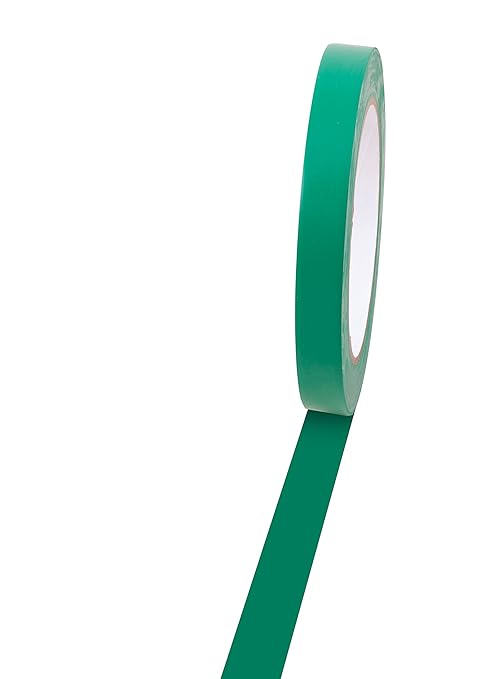 Champion Sports Vinyl Tape, 1/2” Wide x 36 Yards Long, Green - Durable Floor Marking Tape - Schools, Gyms, Restaurants
