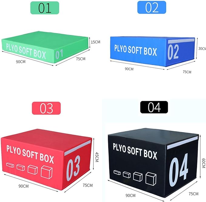 kowaku Jump Box Step up Box Plyometric Jump Box Heavy Duty Versatile Plyo Box Agility Box for Jumping Workout Skipping Lunges Squats
