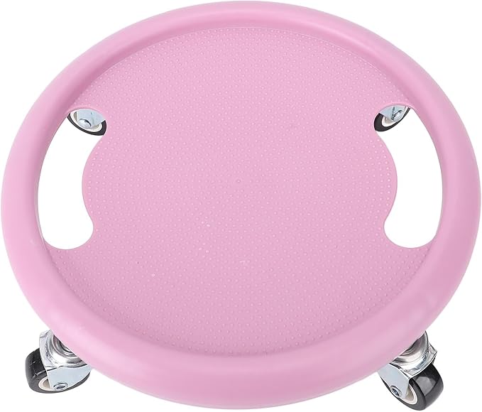 360° Disc Wheel Roller Trainer,Portable Sliding Exercise Discs for Core Strength Full Body Workout Home Gym Fitness Equipment (Pink)