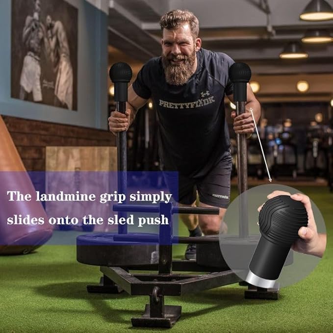 Landmine Attachment for Barbell, Turn Any Surface into a Barbell Landmine Exercise-Press, Row, Spin, Rotation, t bar Row and More, Fits 2'' Olympic Bars