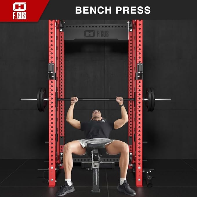 Smithe Machine Attachment for 3"x3" Power Cage Squat Rack, 2400lbs Multi-Functional Power Rack, Commercial Weight Lifting Gym Cage for Home Gym Free Weight with Attachment Set