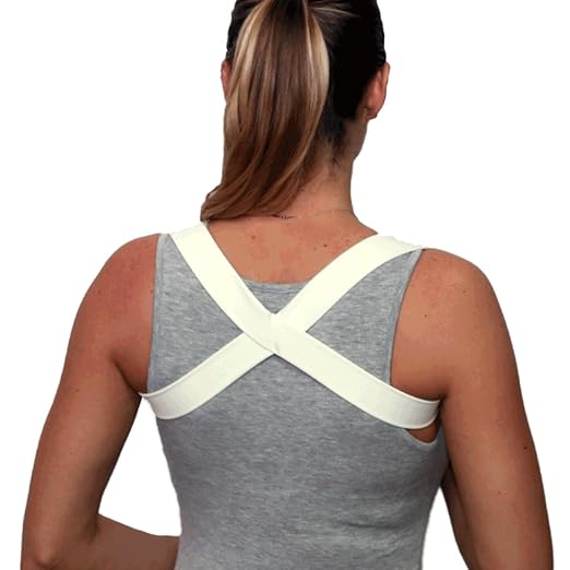 Posture Corrector Wear 15 Minutes A Day Follow 4 Easy Stretches For Improved Lasting Results (Beige XLarge)