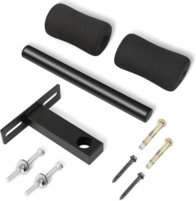 Nordic Hamstring Curl Squat Rack Attachment, Sit Up Assistant Device Abdominal Core Workout, Bulgarian Split Squats, for Power Rack Power Cage