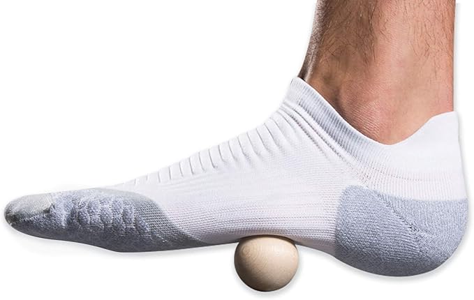 Pro-Tec Athletics Plantar Fasciitis Massage Balls, Hard Wood Maple, Arch, Forefoot and Heel Massage for Foot Flexibility and Recovery