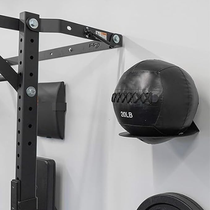 Medicine Ball Rack Exercise Ball Holder Wall Mount, Medicine Ball Storage, 8.8 Inch Inside Diameter Exercise Ball Storage for Gym Exercise Sports Garage Home Commercial Accessory (3pcs)