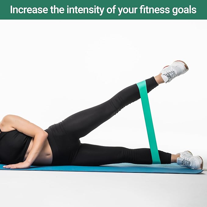 TechStone Resistance Bands Set β 5 Levels Loop Exercise Bands for Men & Women, Elastic Workout Bands for Home Gym, Training, Yoga & Fitness, Carry Bag Included
