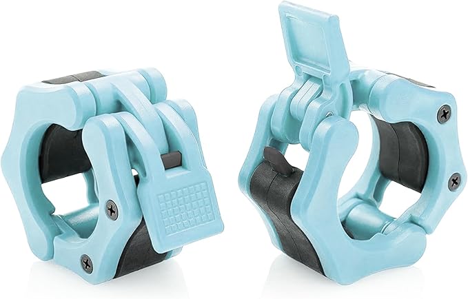Olympic Barbell Collar 2 inch Quick Release Pair of Locking 2" Pro Weight Bar Plate Locks Clamp Clips for Workout Weightlifting Fitness Training