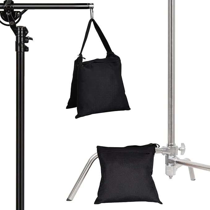 Aimosen 12 Packs Sandbags Weight Bags for Light Stand Photography Video Support, Heavy Duty Saddlebags for Backdrop Stand, Photo Tripod, Canopy, Pop up Tent, Umbrella Base, Fishing Chair, Wedding Shed