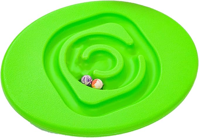 shenruifa Maze Balance Board, Conduct Perception Training Snail Balance Board Enhance Coordination Abilities Balancing Games for Indoor Play (Fruit Green)