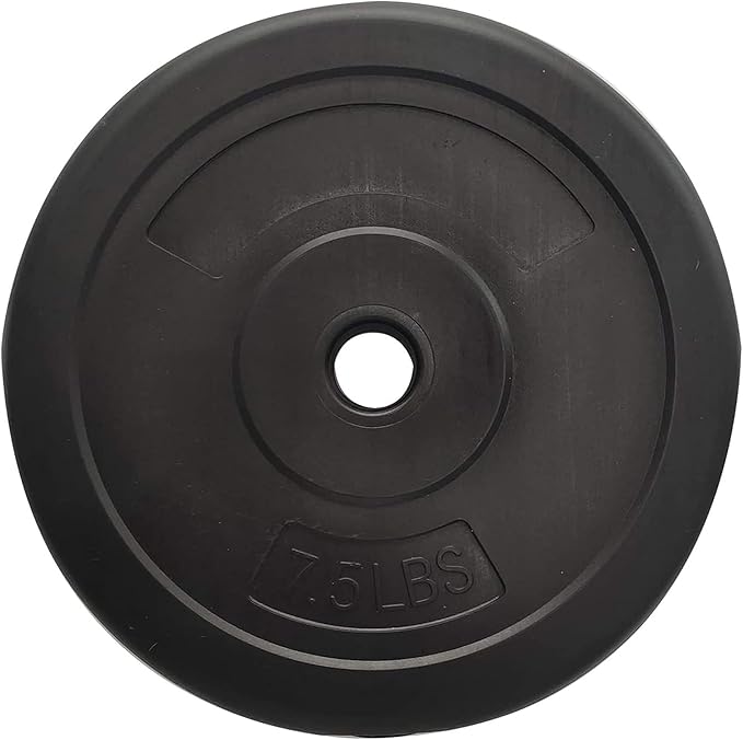 BalanceFrom 40 Pounds Vinyl Coated Dumbbell Set for Home Gym, Black – Cement Weight Plates with 14-Inch Contoured Handles and Collar Locks for Adjustable Strength Training Workouts
