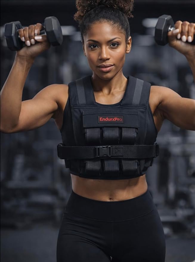 Weighted Vest β Tactical 1000D Cordura Fabric Adjustable Vest for Rucking, Running, Strength Training, Cross fit & Home Workouts