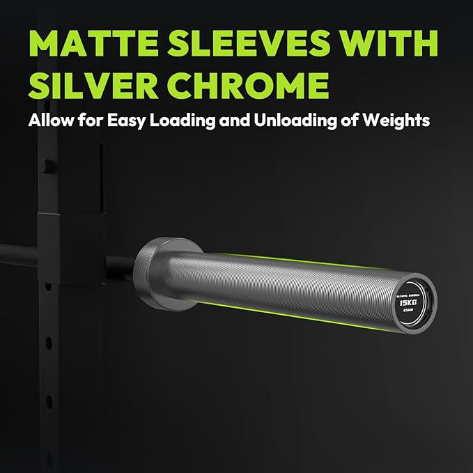 Olympic Barbell 4 ft/5 ft/6 ft/6.5ft/7 ft, 2 Inch Straight Womens Bars, Weight Bar for Strength Training, Weightlifting, Squat, Hip Thrust, Bench Press, Deadlift, 500 lb - 1000 lb Capacity