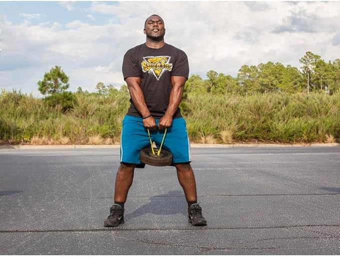 Spud Inc. Heavyweight Kettlestrap BLACK - Kettle Strap, Kettlebell Strap Loaded from 5 to 175 Pounds (16")