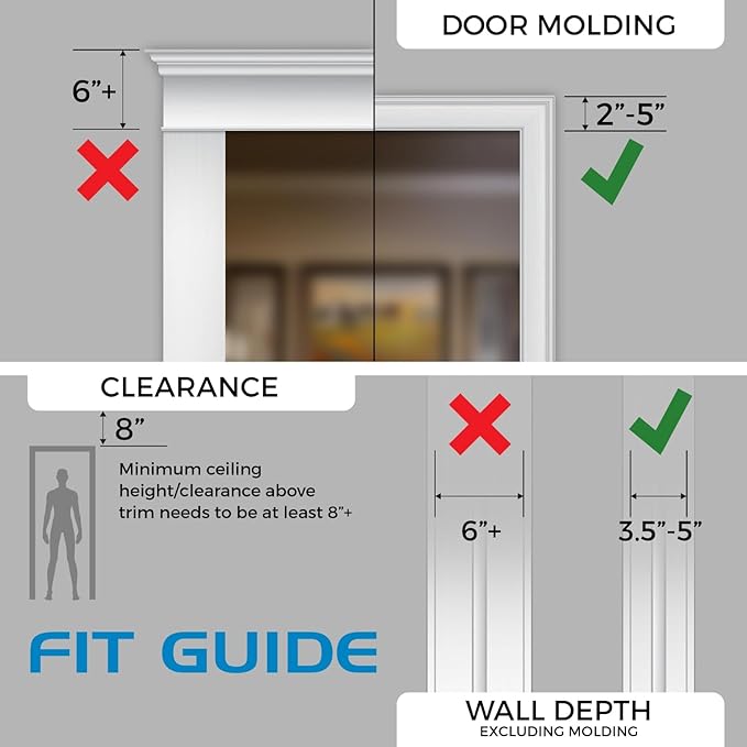 Ultimate Body Press XL Doorway Pull Up bar with Elevated bar & Adjustable Width