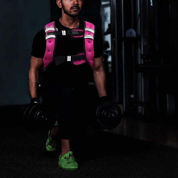 VIVITORY Weighted Vest Workout Equipment, 11lbs/18lbs Body Weight Vest for Men, Women, Strength Training, Running, Fitness, Muscle Building, Weight Loss, Weight lifting