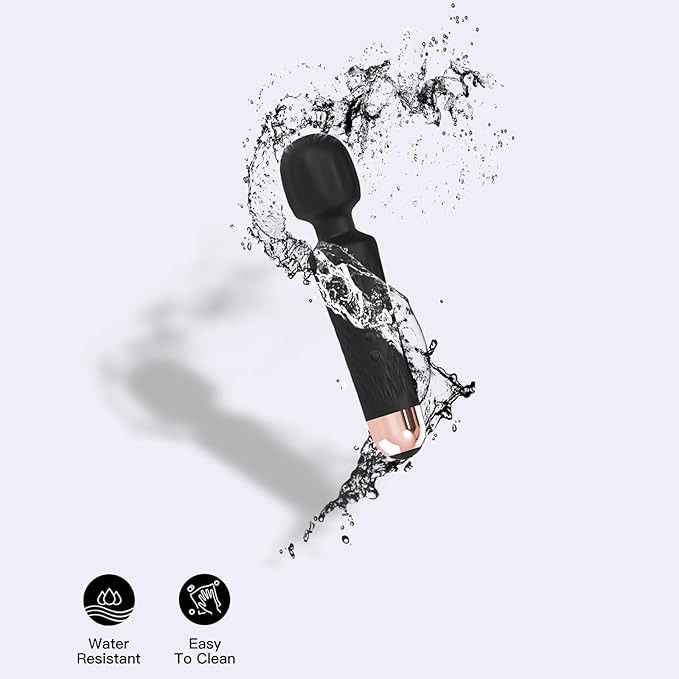 The Upgraded 3-in-1 Personal Massager – 3H Powerful Vibration, Quiet & Waterproof – 20 Modes 8 Speeds Muscle Therapy Stick for Deep Tissue, Sports Recovery, Cordless & Travel Friendly (Black)