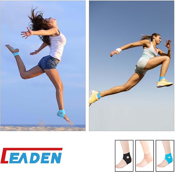 IEADEN Precut Kinesiology Tape for Ankle, 20 Pcs - Ankle Support & Stability, Ankle Pain Relief - Waterproof & Elastic, Breathable Hypoallergenic Latex-Free Tape, Pink