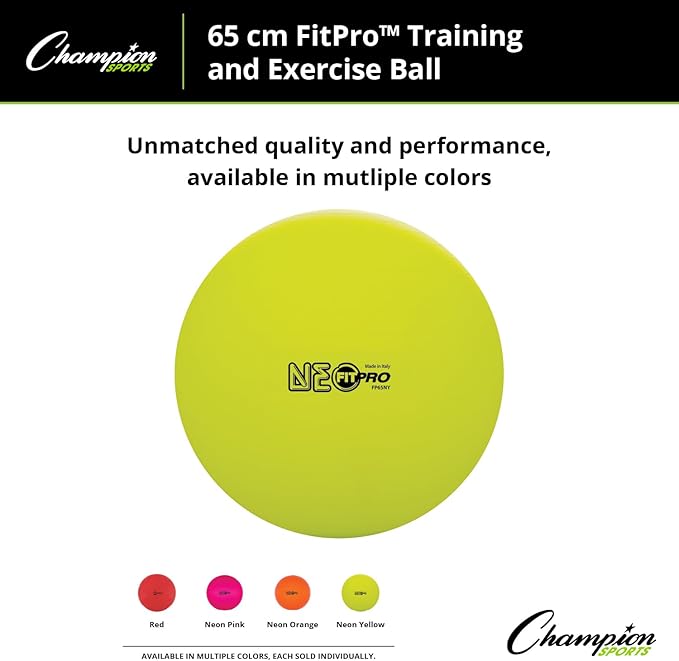 Champion Sports FitPro BRT 42cm Exercise Ball